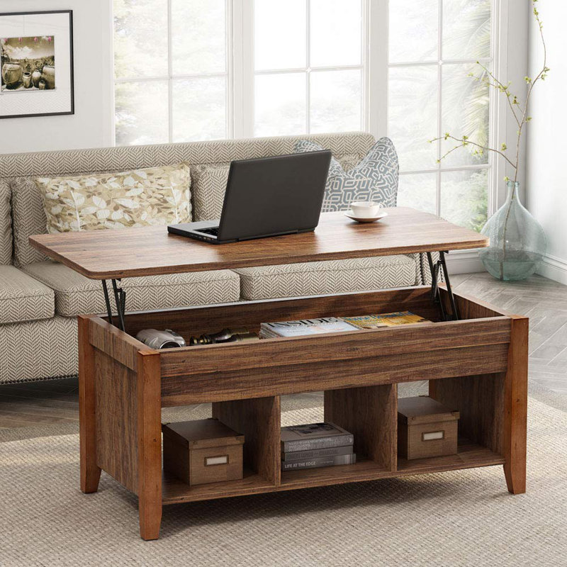 Andover Mills™ Naylor Lift Top Extendable Coffee Table with Storage